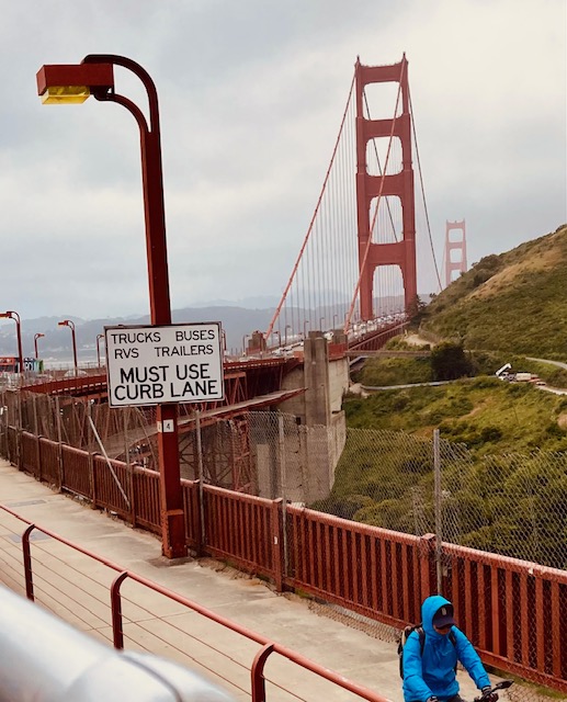 entering golden gate bridge